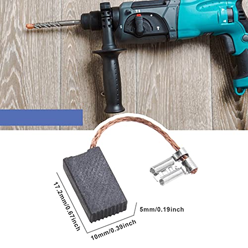 SING F LTD 5x10x17.2mm Carbon Brush Compatible with Bosch 11222EVSG 1617014128 Rotary Hammer Karcher 66102100 K2 K201 K205 2Pairs - Image 4