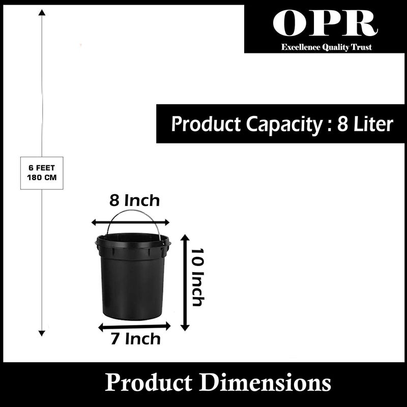 OPR 8 Ltr Stainless Steel Plain Pedal Dustbin with Lid And Bucket Trash Can Round Shape Dustbin for Home Bathroom Outdoor Indoor Kitchen Bedroom Office With Lid 8 13 Inches 8 Litres - Image 5