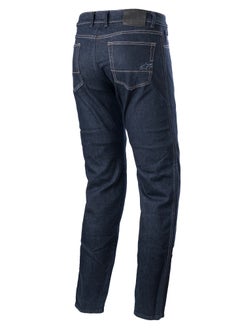 Alpinestars Alpinestars Sektor Regular Fit Denim Motorcycle Riding Pants Mid Blue  - Image 2