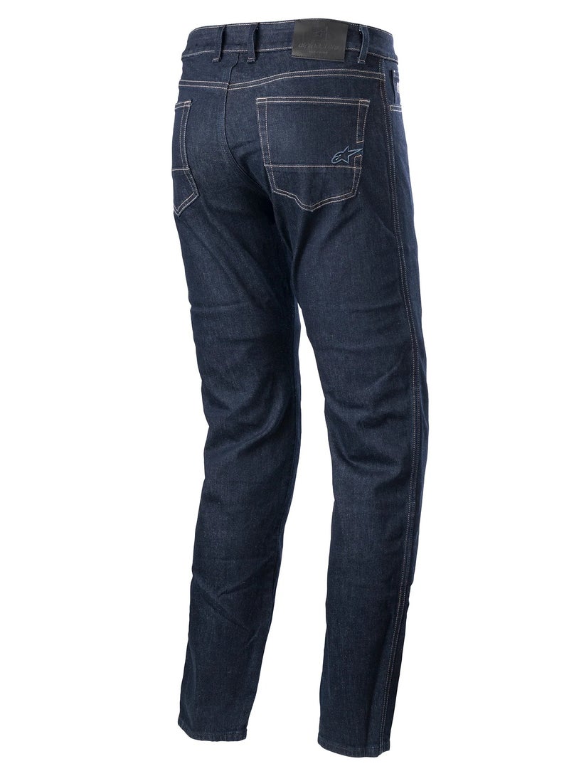 Alpinestars Alpinestars Sektor Regular Fit Denim Motorcycle Riding Pants Mid Blue  - Image 2