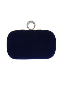 NIBEMINENT Stylish Fashion Banquet Bag Blue/Gold  - Image 2