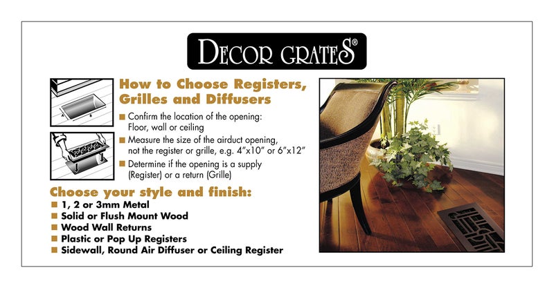 Decor Grates شبكة أرضية ديكور PL414-TA، 4 × 14 بوصة، توب - Image 2