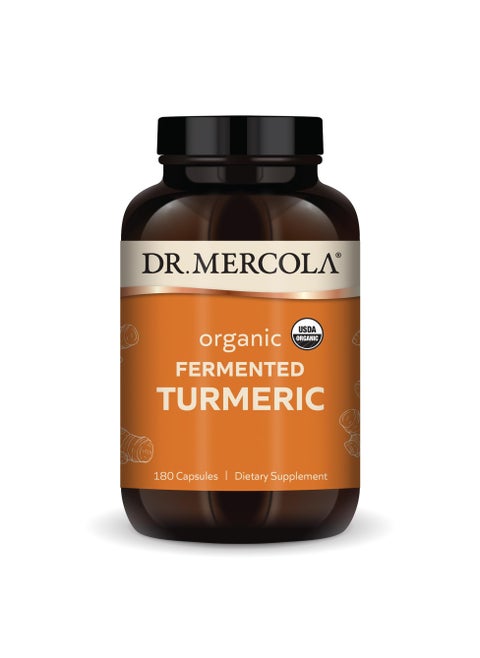 Organic Fermented Turmeric, 180 Capsules, Dietary Supplement