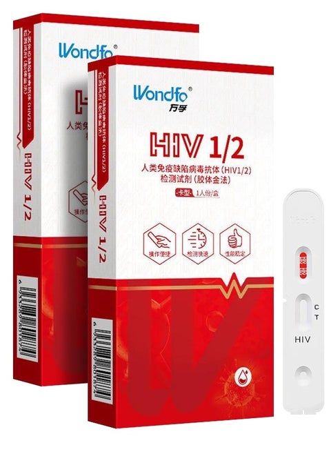 HIV2/1 test kit AIDS test kit AIDS blood test AIDS syphilis * 2 Pcs