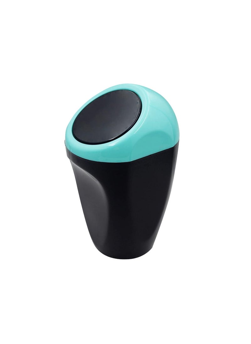 BUNVOX - BUNVOX Set of Mini Car Trash Can with Lid Green and Mini Car Cleaning Brush with Handle - Image 1