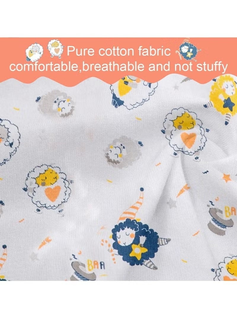 جونيس كيس نوم الطفل 100٪ قطن كيس نوم الطفل بلا أكمام جنس واحد كيس نوم الطفل الصيف - Image 4