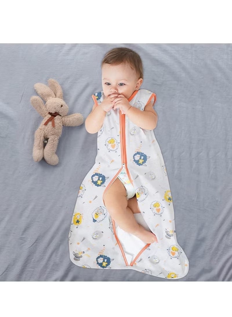 جونيس كيس نوم الطفل 100٪ قطن كيس نوم الطفل بلا أكمام جنس واحد كيس نوم الطفل الصيف - Image 3