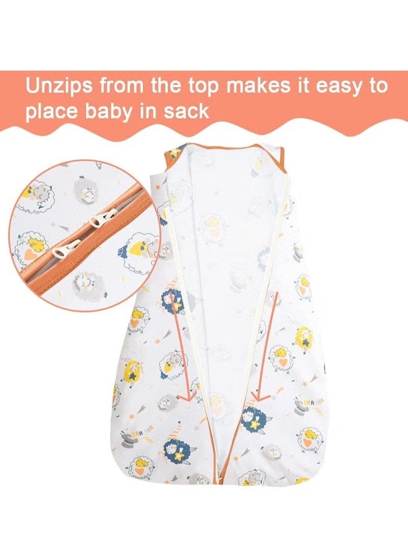 جونيس كيس نوم الطفل 100٪ قطن كيس نوم الطفل بلا أكمام جنس واحد كيس نوم الطفل الصيف - Image 5