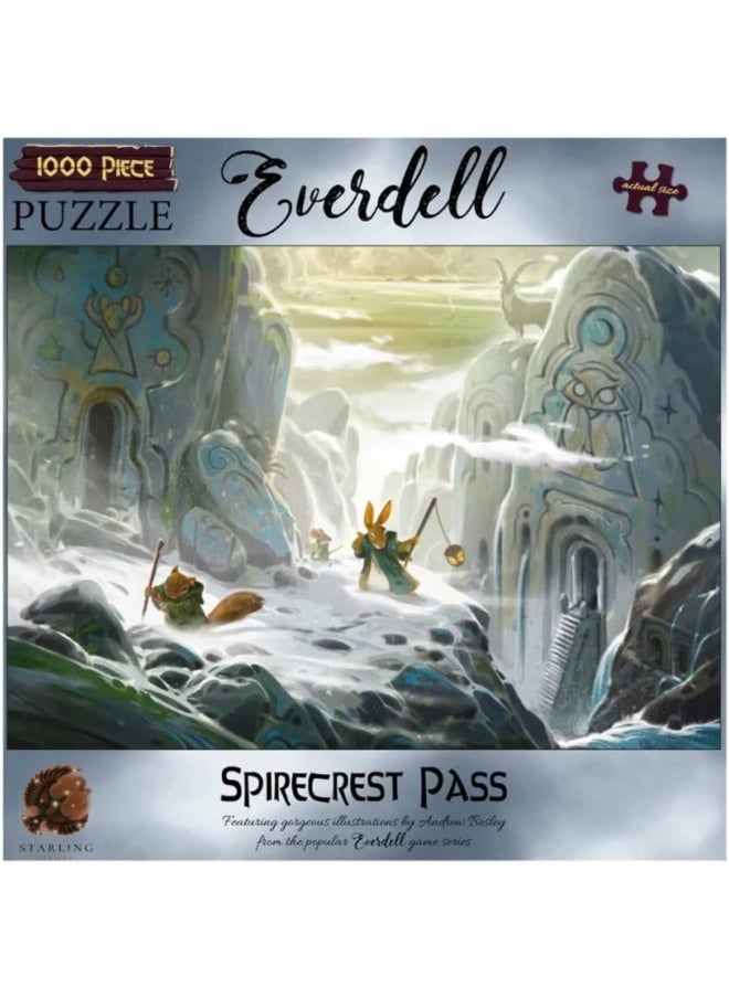STARLING GAMES Jigsaw Puzzle: Everdell - Spirecrest Pass (1000 Pieces) 