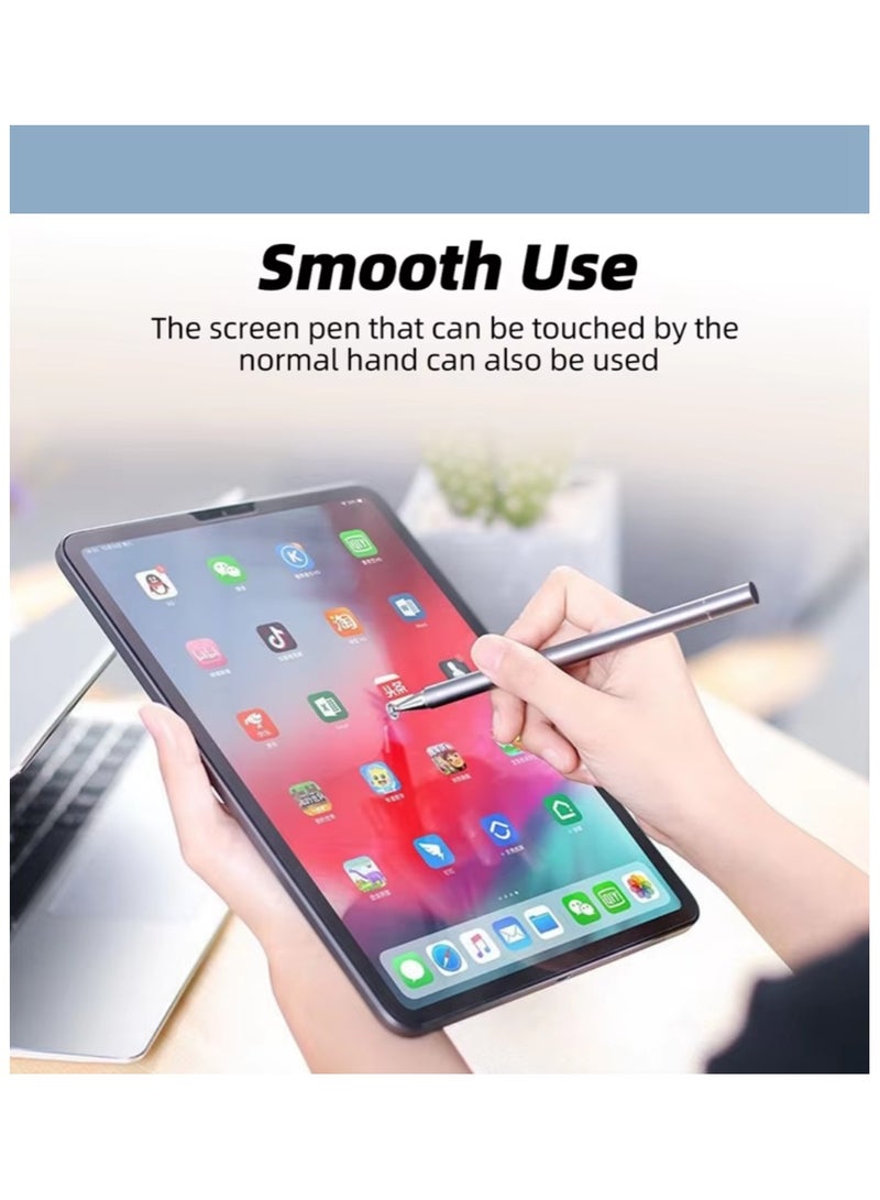 Touchscreen Stylus Pen compatible with all touch screens, including iPhones and tablets. Suitable for iPhone, iPad, and Samsung devices, this stylus pen features dual tips for precise touch input fr - Image 2
