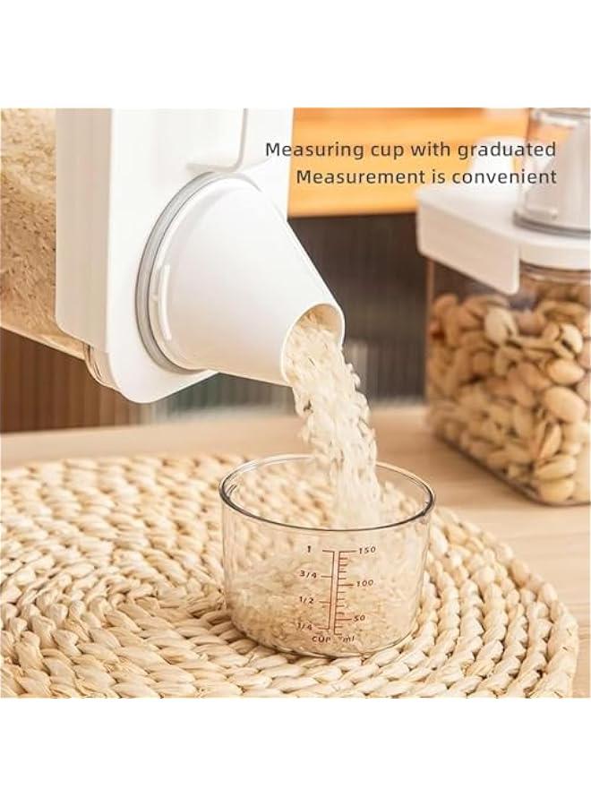 HOOKOR Rice Storage Container, Food Storage Containers with Lids, Measuring Cup Clear,Grain and Miscellaneous Grain Storage Tank, Tea and Dried Fruit Storage Tank, Sealed tank (1100ML) - Image 4
