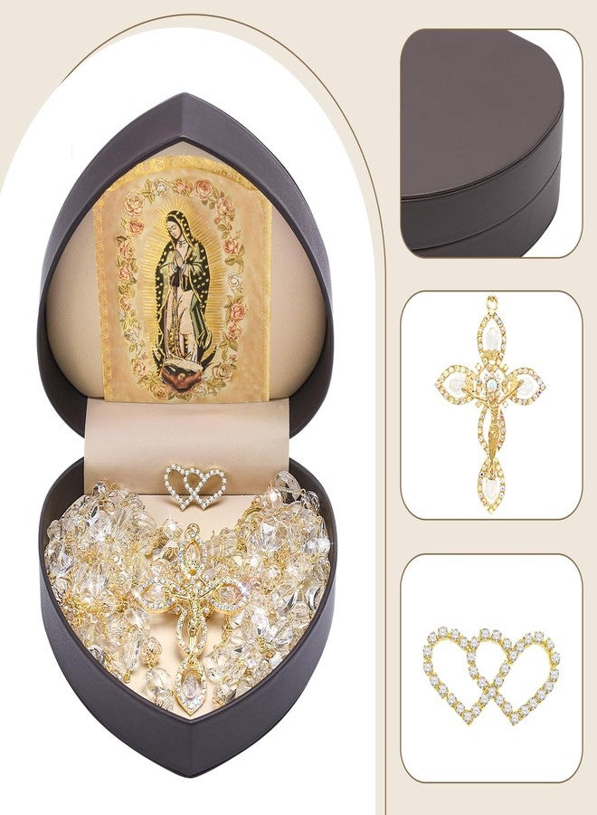 ESNOY Wedding Lasso with Heart Box, Lazos Para Bodas Catolica, Lasso for Weddings Ceremony, Mexican Weddings Crystal Rosary,Lazo De Bodas Para Los Novios - Image 3