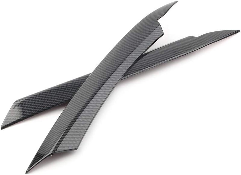 QASULER Carbon Fiber Headlight Eyebrow Trim for VW Passat B7 - Image 4