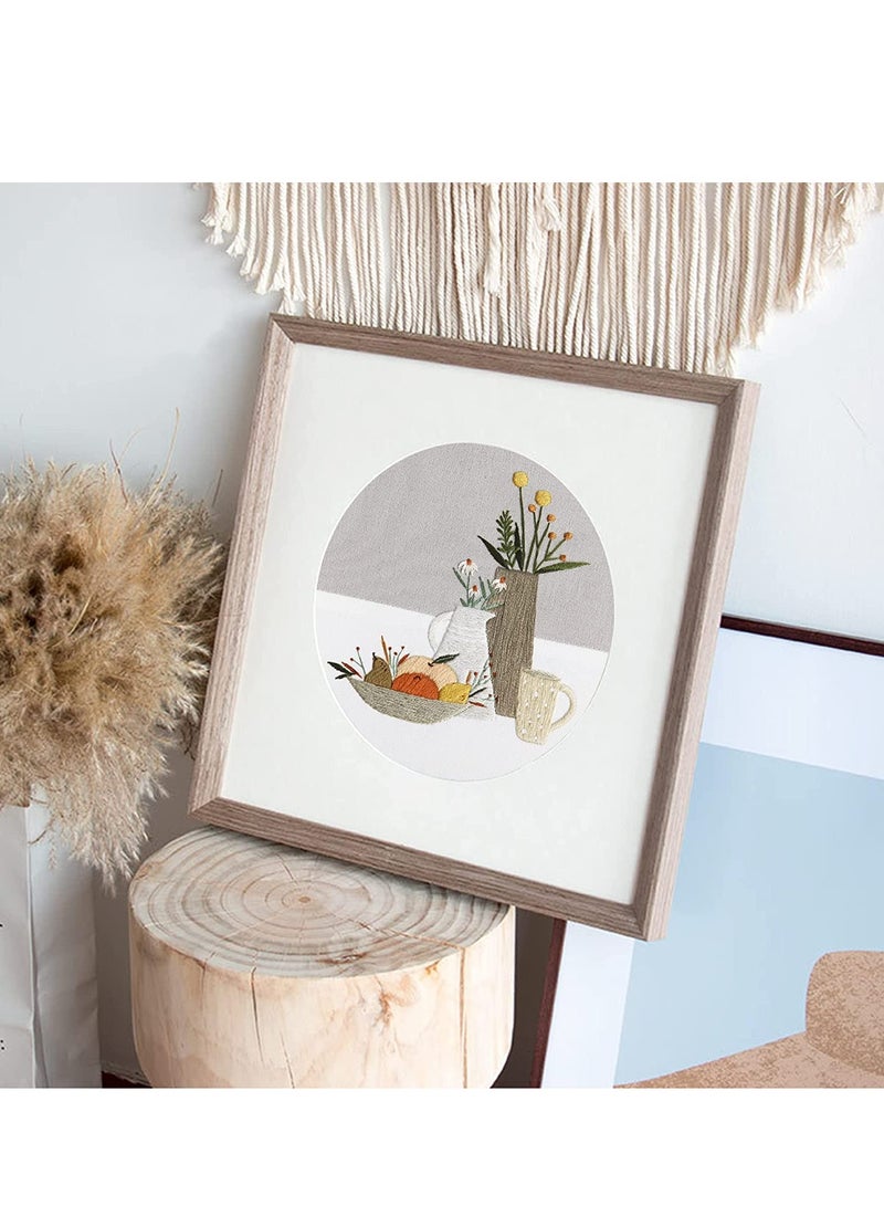 Barakah Embroidery Starter Kits for Adults Beginners with Wooden Hoops, Needles and Color Threads, Needlepoint Kit Adults, 4 Pack - Image 5