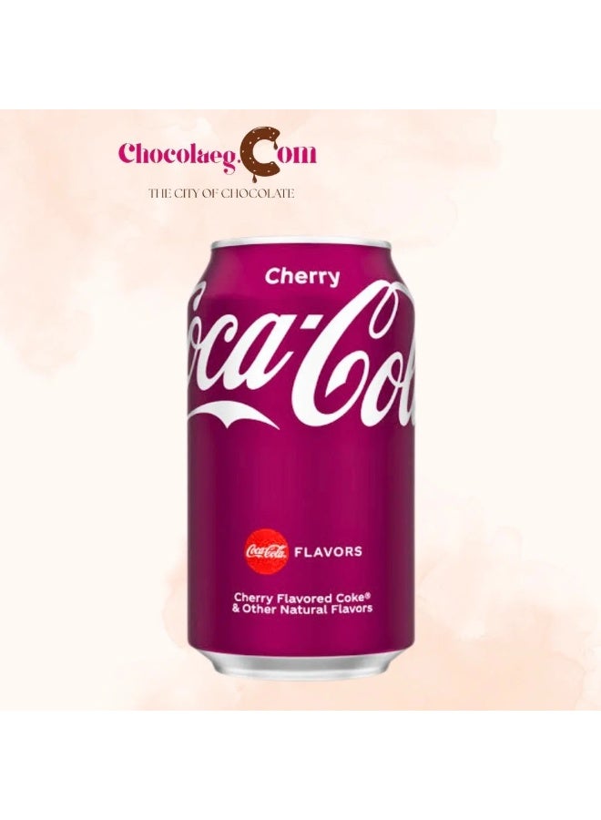 Coca-Cola Cherry Flavour Soft Drink Can - Image 2
