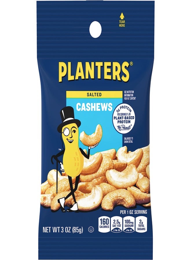 Planters Salted Cashews (12 ct Pack, 3 oz Packs) - Image 1