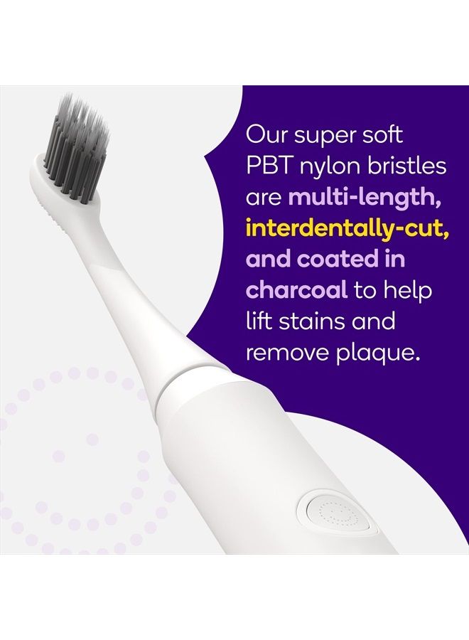 BURST Toothbrush Heads - Genuine BURST Electric Toothbrush Replacement Heads for BURST Sonic Toothbrush – Ultra Soft Bristles for Deep Clean, Stain & Plaque Removal - 3-Pack, White - Image 3