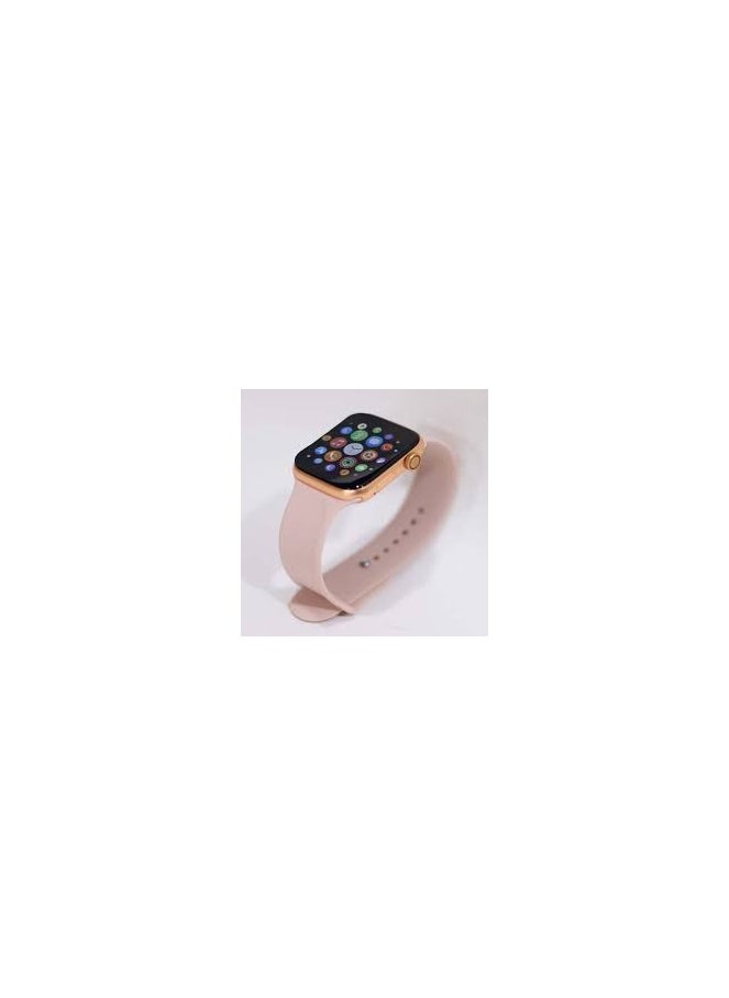 ساعة سمارت smart watch  لون بينك بطارية 180 ملي امبير مقاومة للماء قياس عدد نبضات القلب بيان بحاله الطقس والمناخ خاصية توفير الطاقه