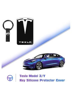 MIRFA Silicone Protector Card Holder Keychain for Tesla Model 3/Y  - Image 2