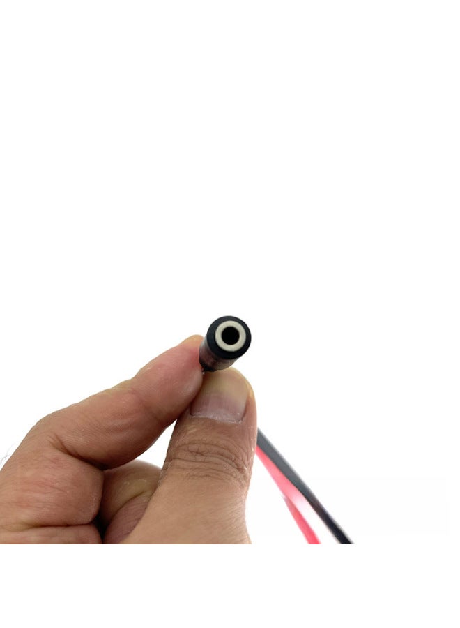 3.5 Laptop Desktop Computer Two-in-one Audio Adapter Headset Microphone Converter Flat Cable One-in-two-Interface Form:0.3m Male 2 Female Bare Wire [nickel Plated]  - Image 4
