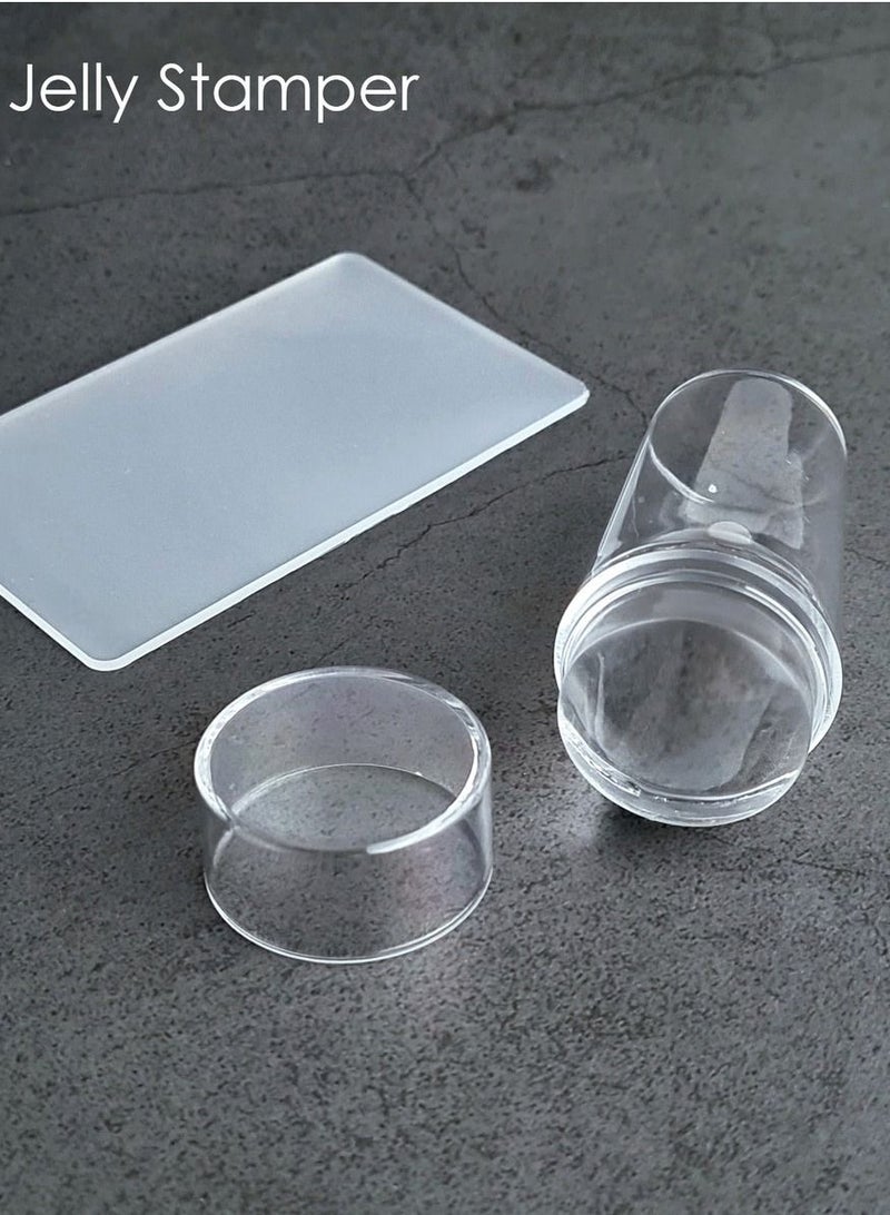 Nail Stamper Silicone Nail Art Stamper white Tip Nail Stamp Jelly Head Manicure Tools - Image 2