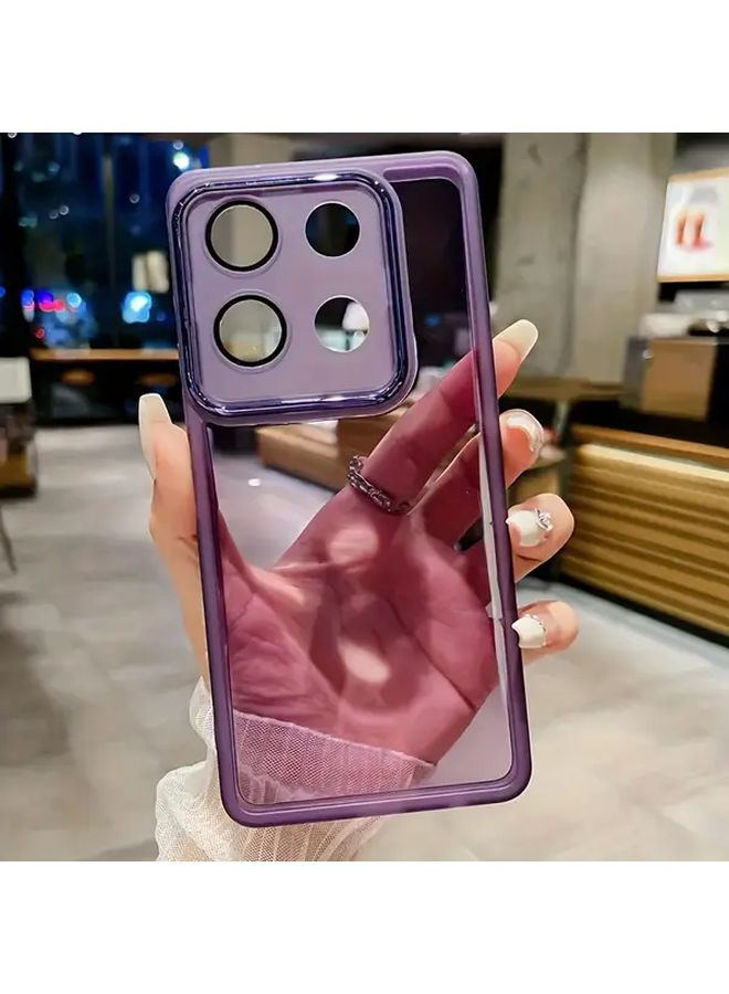 Purple Soft Phone Case For Xiaomi Redmi 13C 5G Anti Fall Transparent Design - Image 2