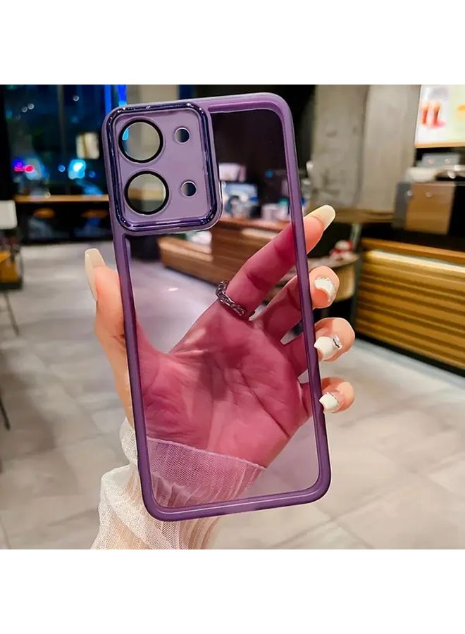 Purple Soft Phone Case For Xiaomi Redmi 13C 5G Anti Fall Transparent Design - Image 1