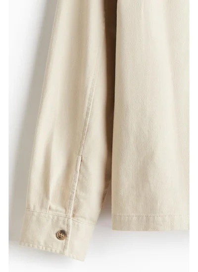 اتش اند ام Regular Fit Cotton twill overshirt