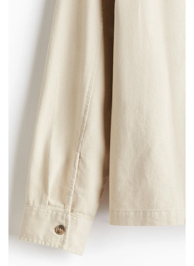H&M Regular Fit Cotton twill overshirt