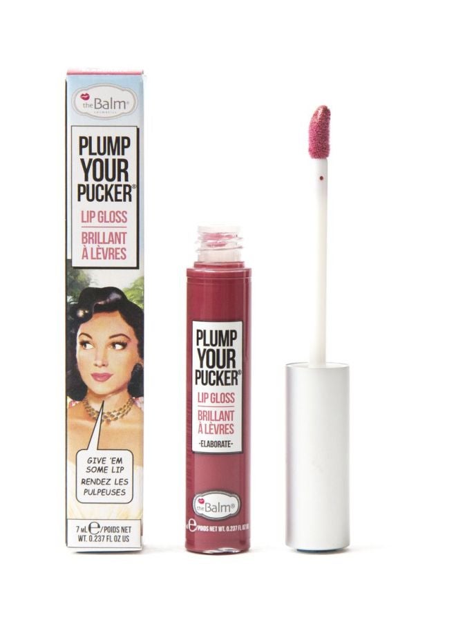 theBalm Plum Your Pucker Lip Gloss Elaborate - Image 4