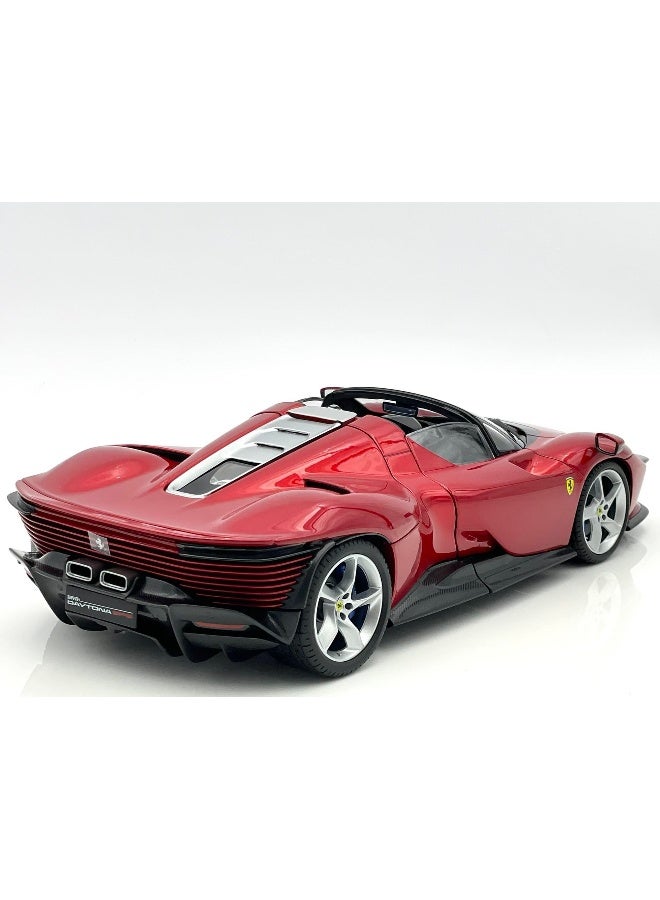 Bburago Signature Ferrari Daytona SP3 Open Roof Magna Die-cast Car (Rosso Magna, 1:18) - Image 3