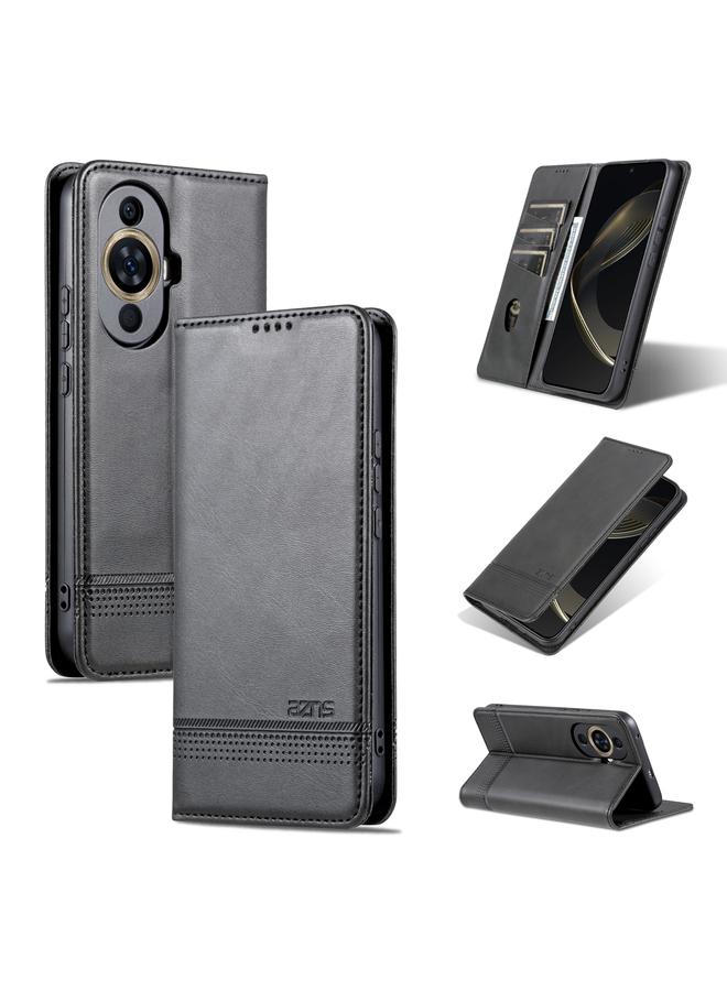 The Bros Case For Huawei Nova 11 Pro Magnetic Calf Texture Flip Leather Phone Case