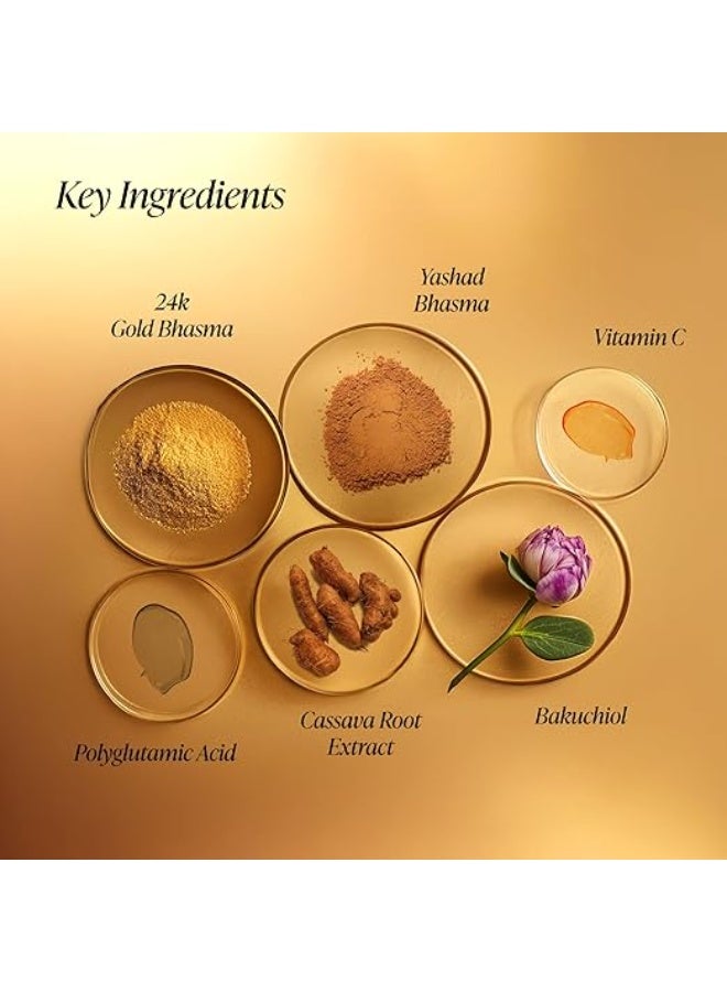 Forest Essentials Bestselling Soundarya Radiance Day Cream with 24K Gold & SPF 30 PA++ | Anti Ageing Moisturiser for Glowing Skin | For all skin types - Image 2