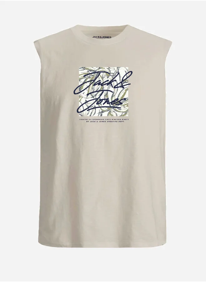 JACK & JONES Jack & Jones Graphic Print Round Neck T-Shirt