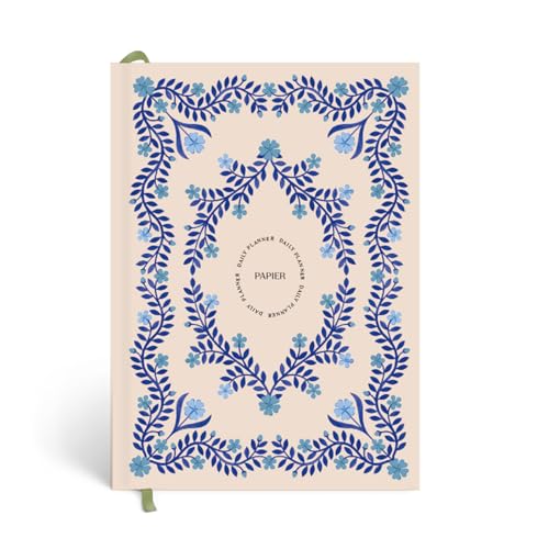 Papier Italian Summer Daily Planner Hardback Vintage Design Undated 16Week Goal Planner Track Habits Thoughts ToDos Priorities Motivational Gift - Image 1
