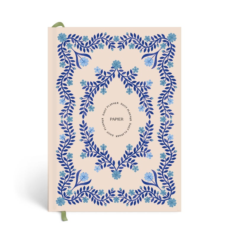 Papier Italian Summer Daily Planner Hardback Vintage Design Undated 16Week Goal Planner Track Habits Thoughts ToDos Priorities Motivational Gift - Image 2