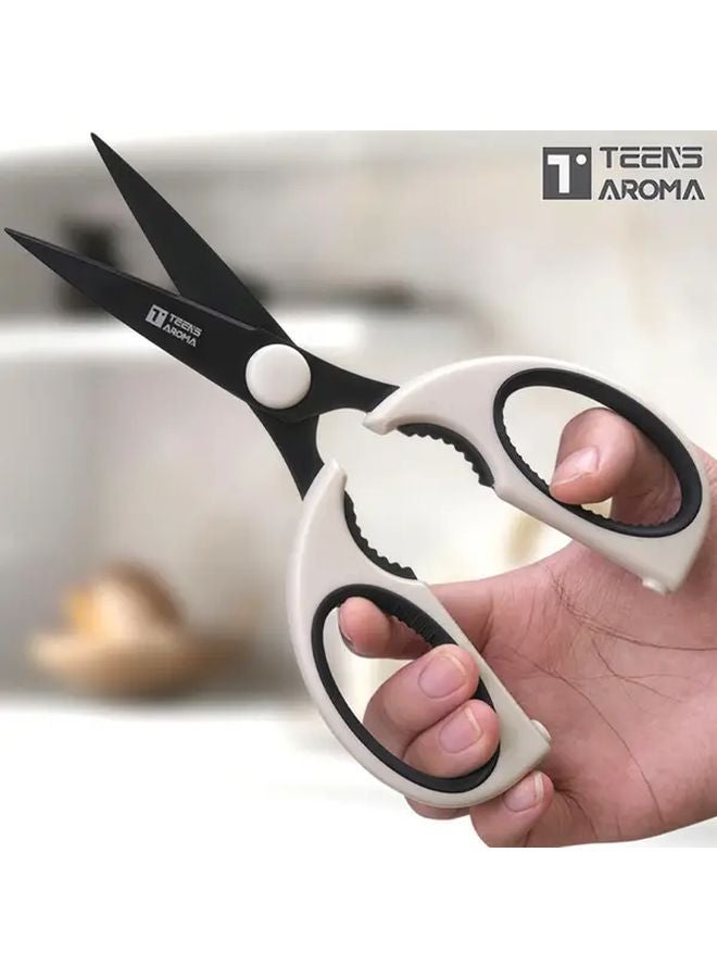 2 Piece Stainless Steel Multi Function Scissors Heavy Duty Poultry Shears - Image 5