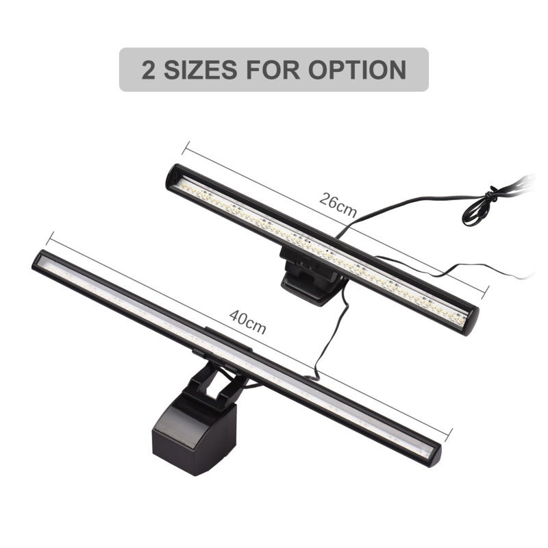 Computer Monitor Light Bar: 40cm Black, Broad Compatibility, Adjustable Bi-Color Temperature & Brightness - Eye-Protection Lamp for Desktop, Laptop and Home Office Use - Image 3