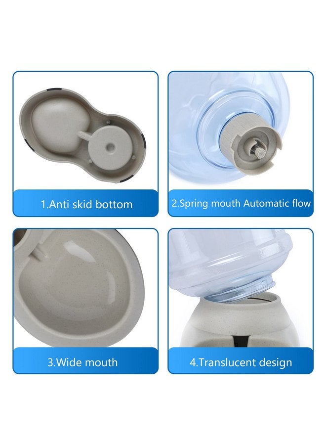 BLUERISE Pet Feeder and Water Food Dispenser Automatic for Dogs Cats, 100% No BPA, Gravity Refill, Easily Clean, Self Feeding for Small Large Pets Puppy Kitten Rabbit Bunny - Image 2