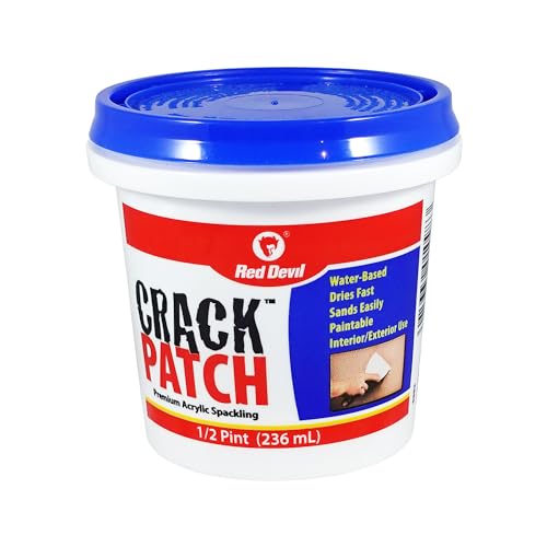 Red Devil 0802 Crack Patch Premium Acrylic Spackling, 1/2 Pint - Image 3