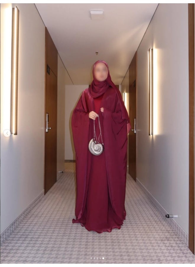 أربع قطعة مجموعة فستان الشرق الأوسط العادي فضفاضة فستان رداء أنيق - Image 3