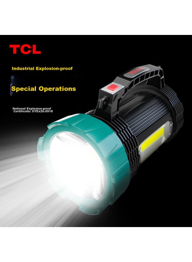 TCL Tcl Industrial-grade Explosion-proof Flashlight, High Brightness, Rechargeable, Ultra-bright, Long-range, Outdoor, Long-lasting Battery, Led Handheld Searchlight  - Image 1