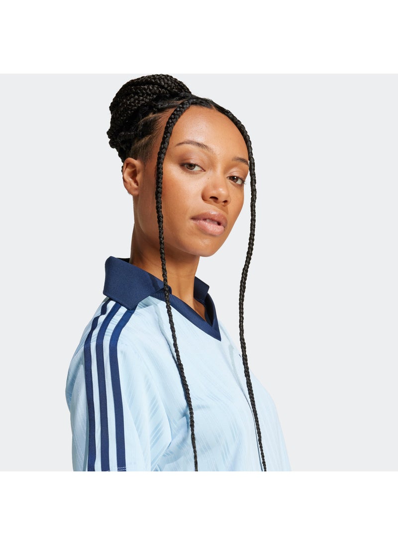 adidas Originals - Adicolor Football Jacquard V-Neck Dress - Image 1