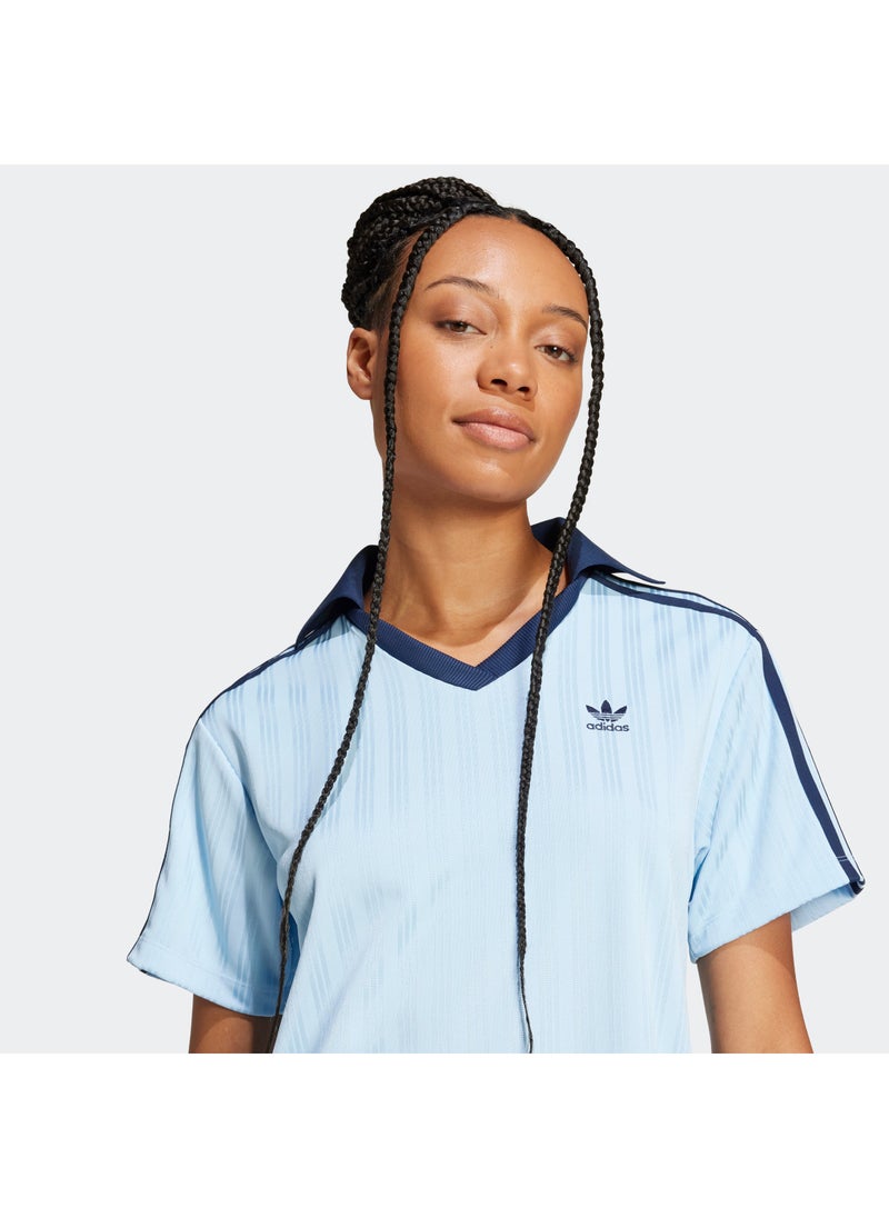 adidas Originals - Adicolor Football Jacquard V-Neck Dress - Image 1
