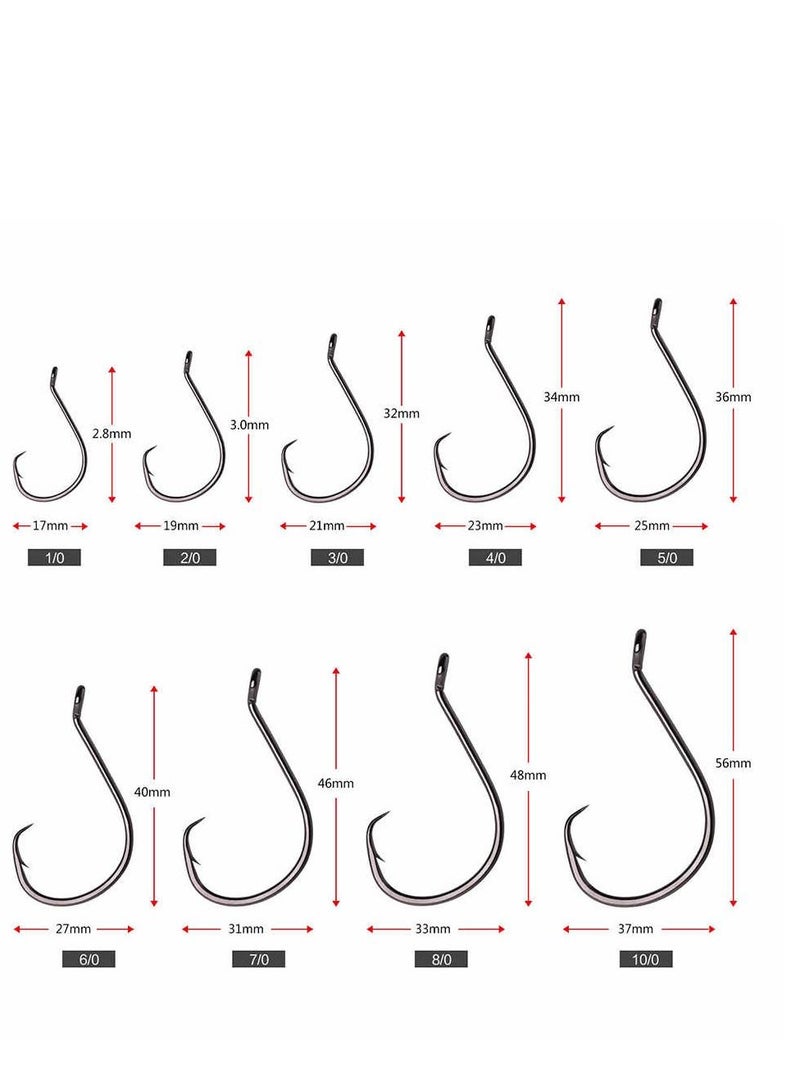 موستاد خطاف صيد سمك  من الكربون الصلب, خطاف صيد حاد قوي للمياه المالحة والمياه العذبة - Image 3