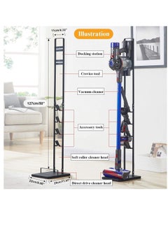 dreamons link حامل مكنسة Dreamons Link لجهاز Dyson المحمول V11 V10 V8 V7 V6 (أسود)  - Image 2