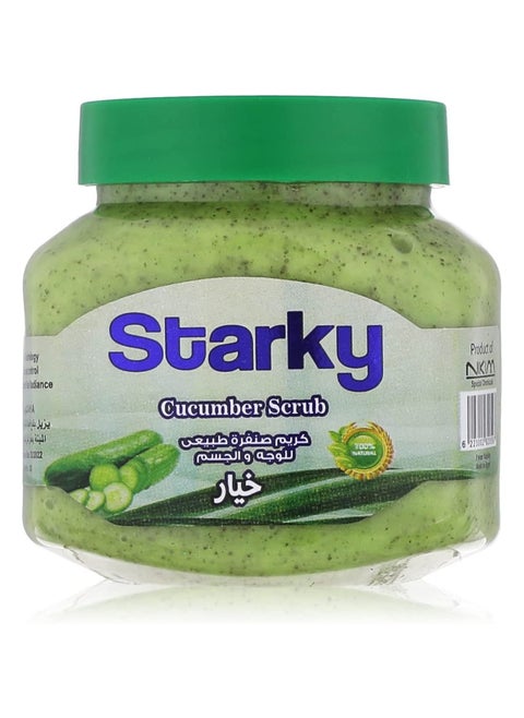 Starky Natural Scrub For Face And Body Cucumber - 300 ml