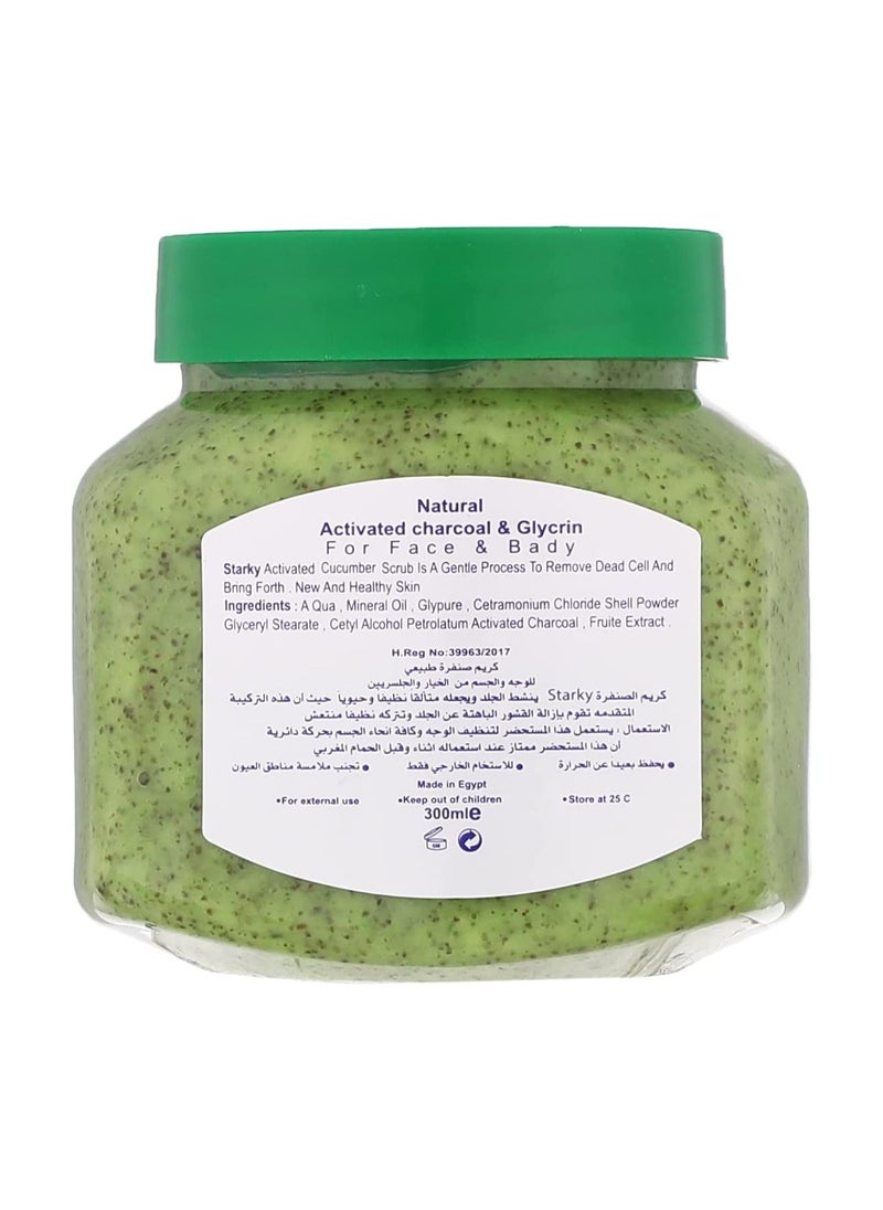 Starky - Starky Natural Scrub For Face And Body Cucumber - 300 ml - Image 1
