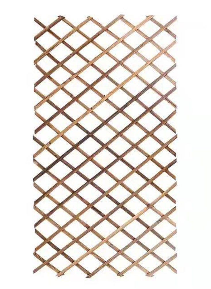 LINGWEI - Wooden Expendable Garden Fence Wooden Trellis Fence Portable Wood Wicker Expandable Wicker Fence For Home Hanging Wooden Plant Trellis Frame Plant Climbing Fence For Garden - Image 1