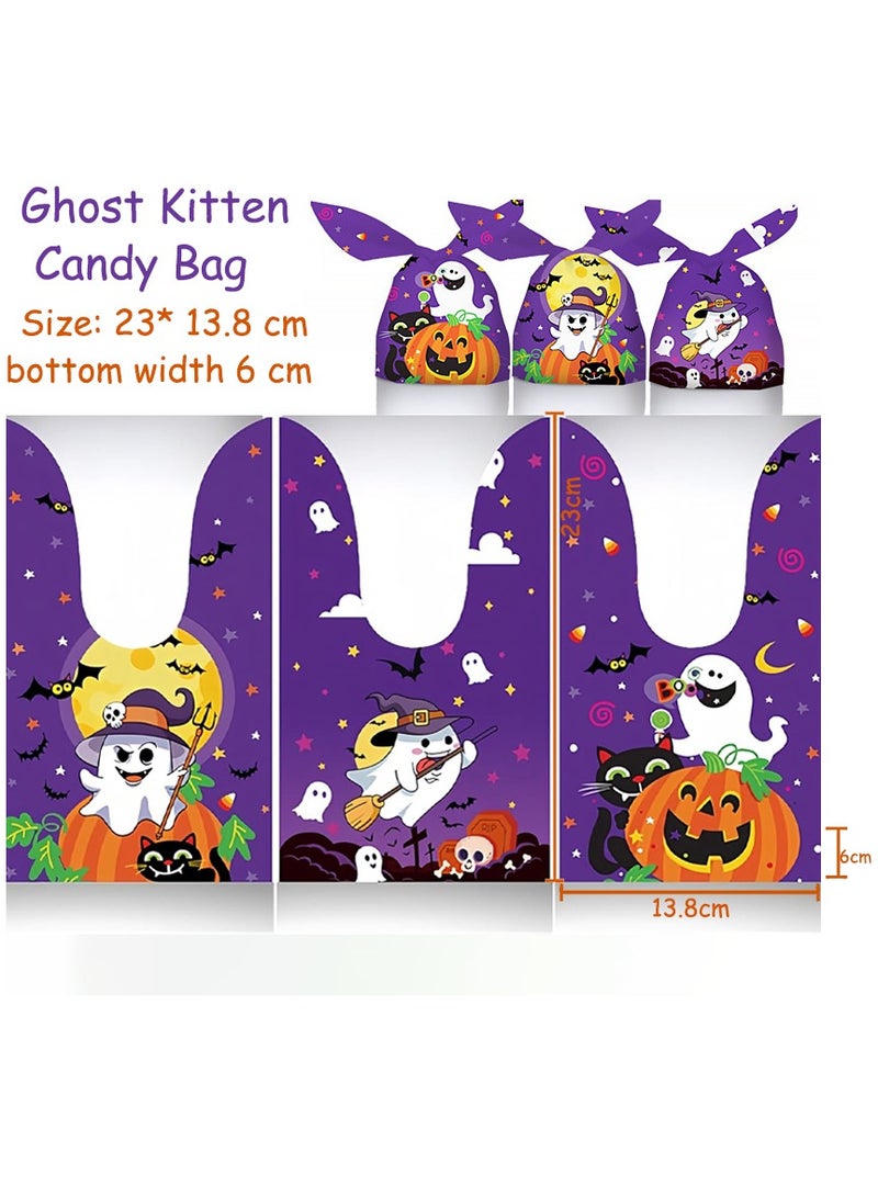 50PCS Festival Treat Bags 3 Patterns With Candy Bags for Trick or Treating Treat Bag Party Supplies Storage Bags Halloween - Image 2